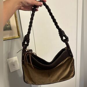 Ralph Lauren vintage Brown Braided Handle Women's Bag